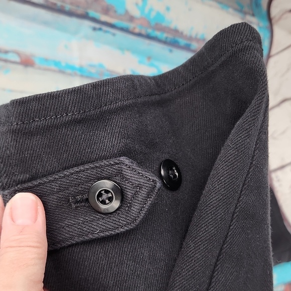 Aritzia Wilfred Free Modern Cargo Pant Black Denim - Picture 6 of 9